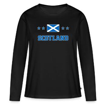 Schottland - Frauen Premium Bio Langarmshirt - Schwarz - Vorne - Julia (174cm)