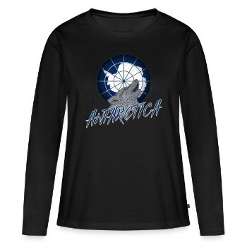 Antarctique - T-shirt manches longues Premium bio Femme - noir - Devant - Julia (174cm)