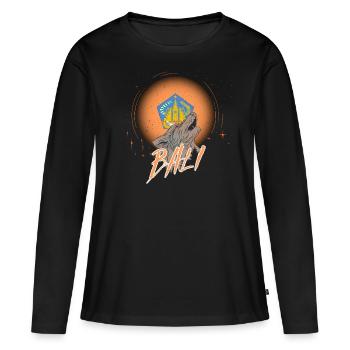 Bali - T-shirt manches longues Premium bio Femme - noir - Devant - Julia (174cm)