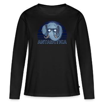 Antarctique - T-shirt manches longues Premium bio Femme - noir - Devant - Julia (174cm)