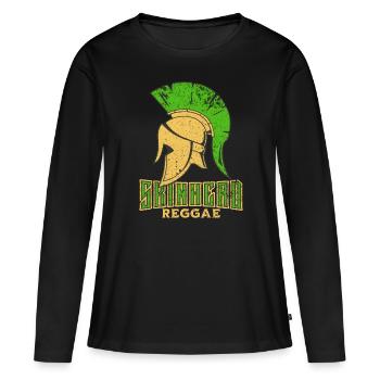 Skinhead Reggae Spirit '69 Tee - Women's Premium Organic Long Sleeve Shirt - black - Front - Julia (174cm)