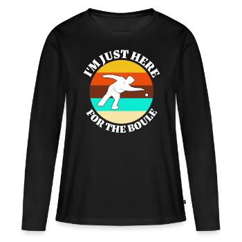 Boules - Women's Premium Organic Long Sleeve Shirt - black - Front - Julia (174cm)