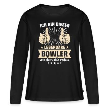 Dictons de melon - T-shirt manches longues Premium bio Femme - noir - Devant - Julia (174cm)