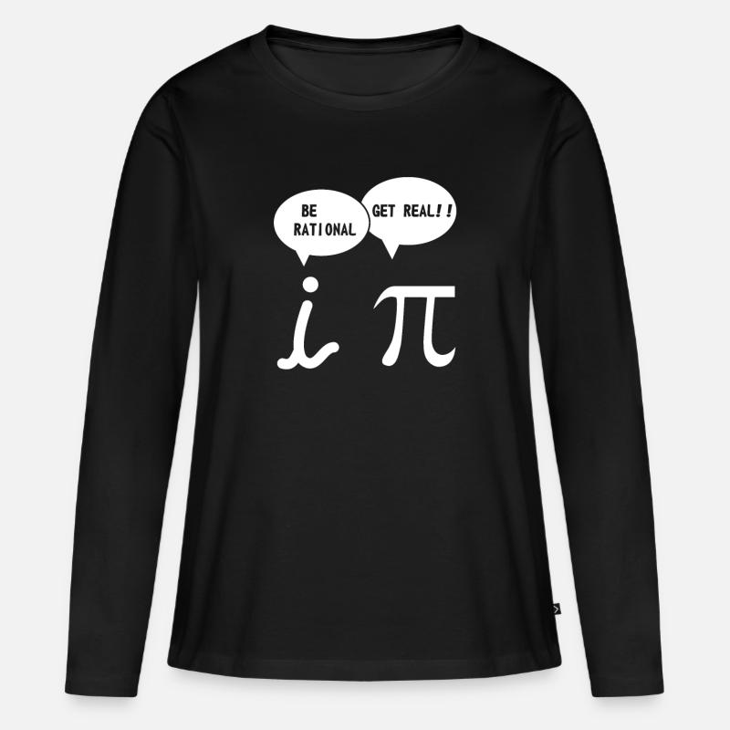 Mathe Nerds - Frauen Premium Bio Langarmshirt - Schwarz
