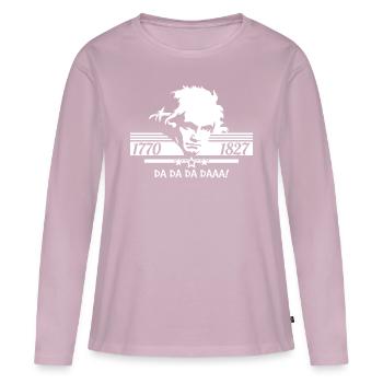 Ludwig van Beethoven - Frauen Premium Bio Langarmshirt - Altrosa - Vorne - Julia (174cm)