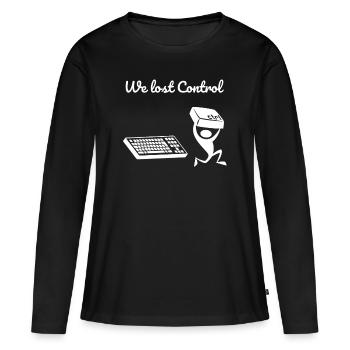 Kein Strg Kontrolle Computer - Frauen Premium Bio Langarmshirt - Schwarz - Vorne - Julia (174cm)