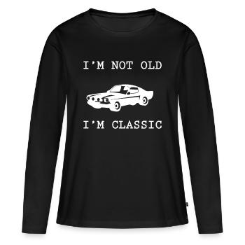 Classic Car - Women's Premium Organic Long Sleeve Shirt - black - Front - Julia (174cm)