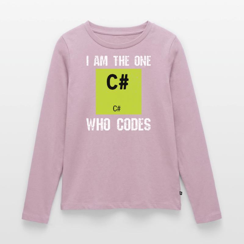 C# Coden Programmieren Frauen Premium Bio Langarmshirt