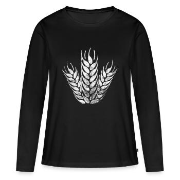 Agriculture - T-shirt manches longues Premium bio Femme - noir - Devant - Julia (174cm)
