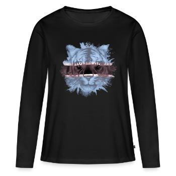 Botswana - T-shirt manches longues Premium bio Femme - noir - Devant - Julia (174cm)