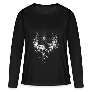 Phoenix des cendres - T-shirt manches longues Premium bio Femme - noir - Devant - Julia (174cm)