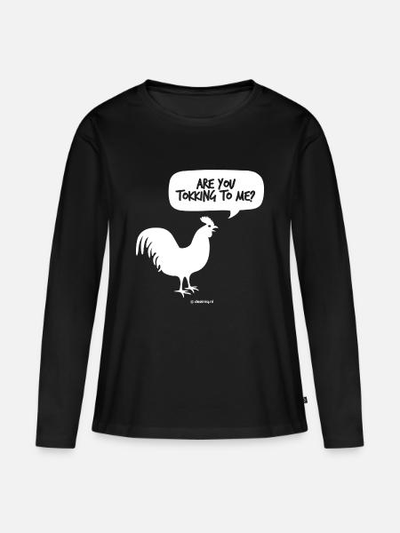 Kriechen - Frauen Premium Bio Langarmshirt - Schwarz