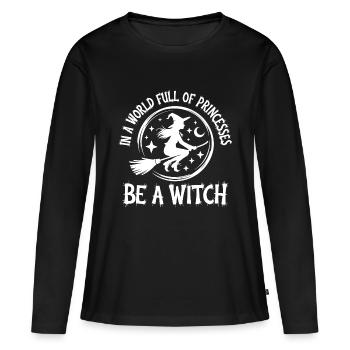 Statement for modern witches - Women's Premium Organic Long Sleeve Shirt - black - Front - Julia (174cm)