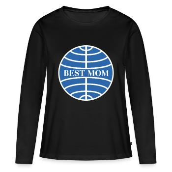 Best mom - Frauen Premium Bio Langarmshirt - Schwarz - Vorne - Julia (174cm)