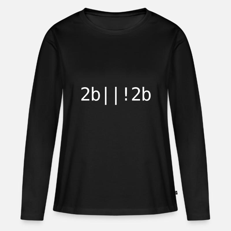 Programmierer - Frauen Premium Bio Langarmshirt - Schwarz