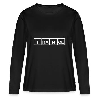 Trance - Frauen Premium Bio Langarmshirt - Schwarz - Vorne - Julia (174cm)