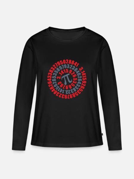 Matemáticas Pi - Premium økologisk langærmet T-shirt til kvinder - sort