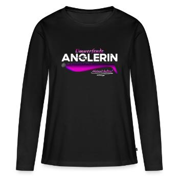 Stunning angler - Women's Premium Organic Long Sleeve Shirt - black - Front - Julia (174cm)