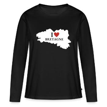 Ich mag bretagne breizh bretonische bretonische Bretonen - Frauen Premium Bio Langarmshirt - Schwarz - Vorne - Julia (174cm)