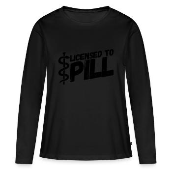 Apotheker Apotheke Pharmazeut - Frauen Premium Bio Langarmshirt - Schwarz - Vorne - Julia (174cm)