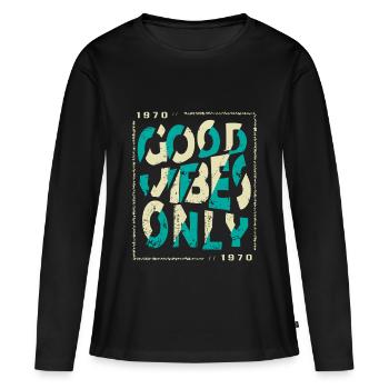 1970 Geburtstag 1970 Jahrgang 1970 Geschenk 1970 - Frauen Premium Bio Langarmshirt - Schwarz - Vorne - Julia (174cm)