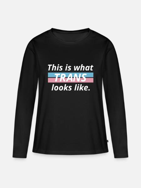 So sieht Trans aus - Frauen Premium Bio Langarmshirt - Schwarz
