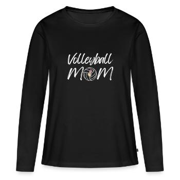 Volleyball Mom Game Day Volleyball Lover - T-shirt manches longues Premium bio Femme - noir - Devant - Julia (174cm)