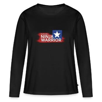 Future Ninja Warrior - Frauen Premium Bio Langarmshirt - Schwarz - Vorne - Julia (174cm)
