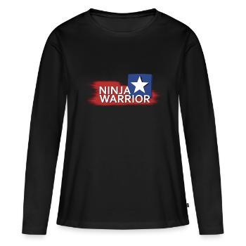Ninja Warrior - Women's Premium Organic Long Sleeve Shirt - black - Front - Julia (174cm)