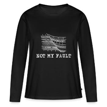 Geologie Seismologe - Frauen Premium Bio Langarmshirt - Schwarz - Vorne - Julia (174cm)