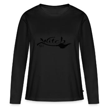 Witch bberry witches funny sayings pictures Halloween - Women's Premium Organic Long Sleeve Shirt - black - Front - Julia (174cm)