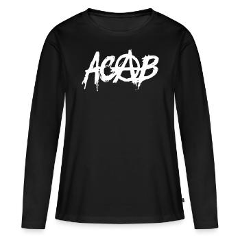 ACAB - Frauen Premium Bio Langarmshirt - Schwarz - Vorne - Julia (174cm)