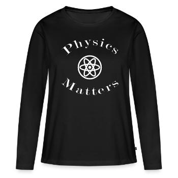 physics - Women's Premium Organic Long Sleeve Shirt - black - Front - Julia (174cm)