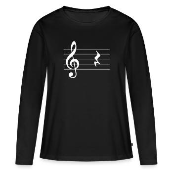 Wind instrument music break instrument - Women's Premium Organic Long Sleeve Shirt - black - Front - Julia (174cm)