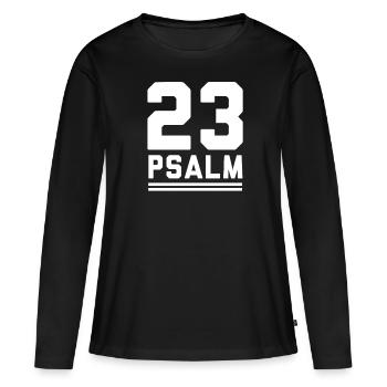 catholique - T-shirt manches longues Premium bio Femme - noir - Devant - Julia (174cm)
