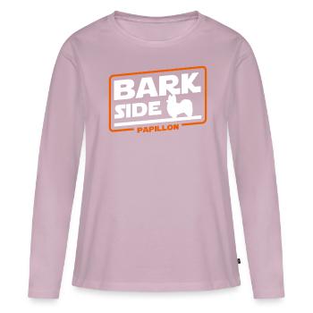 papillon - Frauen Premium Bio Langarmshirt - Altrosa - Vorne - Julia (174cm)