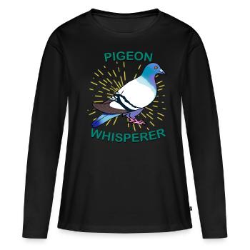 Ornithologue ornithologue zoologue - T-shirt manches longues Premium bio Femme - noir - Devant - Julia (174cm)