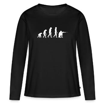 Sagittarius Evolution Club Sagittarius - Women's Premium Organic Long Sleeve Shirt - black - Front - Julia (174cm)