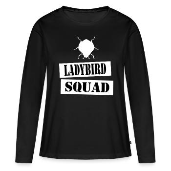 join the ladybird squad - Women's Premium Organic Long Sleeve Shirt - black - Front - Julia (174cm)