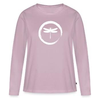 dragonfly - Frauen Premium Bio Langarmshirt - Altrosa - Vorne - Julia (174cm)