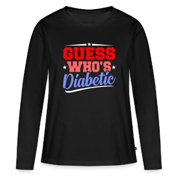 Diabetes Diabetes - Women's Premium Organic Long Sleeve Shirt - black - Front - Julia (174cm)