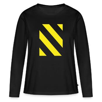 symbol - Women's Premium Organic Long Sleeve Shirt - black - Front - Julia (174cm)