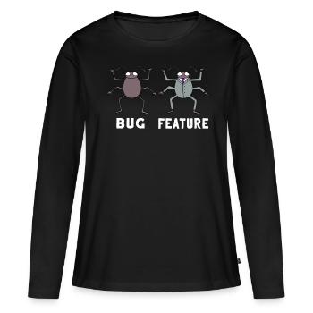 Programmierung Informatik Entwickler Geschenk - Frauen Premium Bio Langarmshirt - Schwarz - Vorne - Julia (174cm)