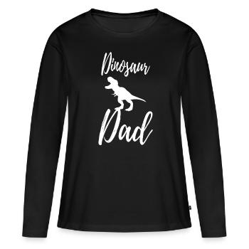 Dinosaur - Women's Premium Organic Long Sleeve Shirt - black - Front - Julia (174cm)