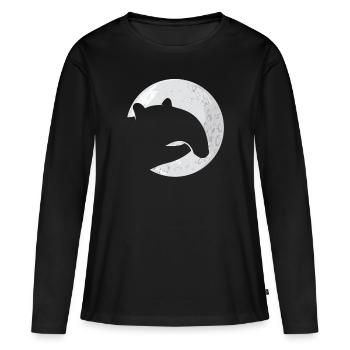 tapir - T-shirt manches longues Premium bio Femme - noir - Devant - Julia (174cm)