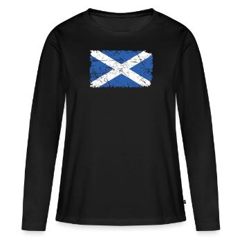 Schottland - Frauen Premium Bio Langarmshirt - Schwarz - Vorne - Julia (174cm)