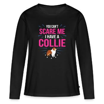 colley - T-shirt manches longues Premium bio Femme - noir - Devant - Julia (174cm)