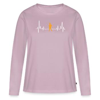 bagpipe tee gift idea - Frauen Premium Bio Langarmshirt - Altrosa - Vorne - Julia (174cm)