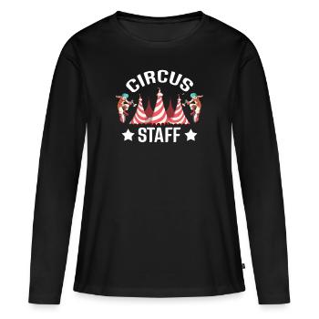 cirque - T-shirt manches longues Premium bio Femme - noir - Devant - Julia (174cm)