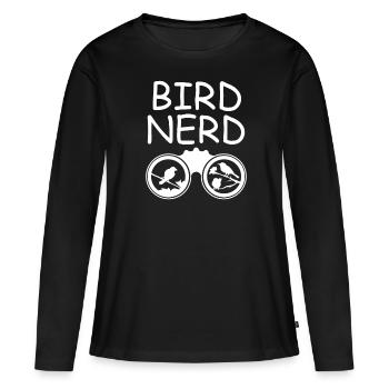 Ornithologue ornithologue - T-shirt manches longues Premium bio Femme - noir - Devant - Julia (174cm)